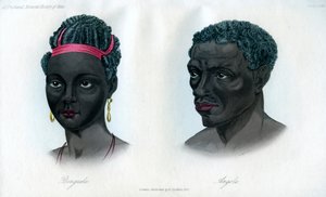 Mieszkańcy Bengueli i Angoli, 1848 autorstwa Unbekannt