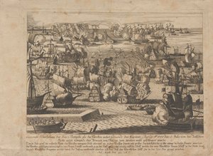 Bitwa morska między flotą rosyjską i osmańską 13 lipca 1788 r. 1788 r. autorstwa Unbekannt