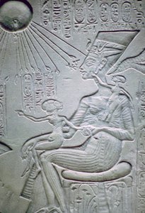 Nefertiti i dwie jej córki autorstwa Unbekannt