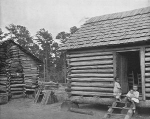 Negro Log Huts, Thomasville, Georgia, USA, ok. 1900. autorstwa Unbekannt