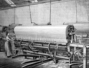 Krosno tkackie w fabryce Stuartów, ok. 1880 r. autorstwa Unbekannt