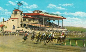 Nowy klub i trybuna, Agua Caliente Jockey Club, c1939 autorstwa Unbekannt