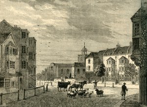 Newington Butts w 1820, c1878. autorstwa Unbekannt