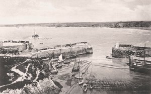 Port Newquay, Newquay, Kornwalia, 1908 autorstwa Unbekannt
