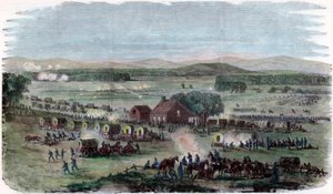 Noc bitwy Cedar Mountain, Culpeper County, Virginia, wojna secesyjna, 9 sierpnia 1862 r autorstwa Unbekannt