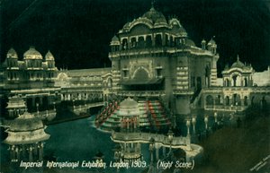 Scena nocna na Imperial International Exhibition, White City, Londyn, 1909 autorstwa Unbekannt