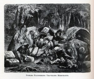 Szlachta plądruje podróżujących kupców, 1882 autorstwa Unbekannt