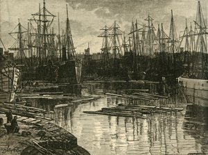 North Dock, Swansea, 1898. autorstwa Unbekannt