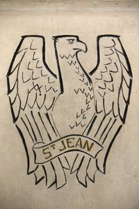 Kościół katolicki Notre Dame de France, Londyn. Symbol ewangelisty Jana, Londyn, Wielka Brytania autorstwa Unbekannt