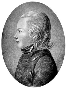 Novalis Friedrich von Hardenberg, niemiecki poeta i powieściopisarz romantyczny, ok. 1800 autorstwa Unbekannt