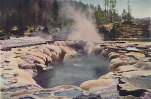 Podłużny gejzer, Park Yellowstone, 1916 autorstwa Unbekannt