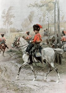 Oficer huzarów, 1889 autorstwa Unbekannt