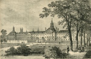 Szpital Old Bethlehem, Moorfields ok. 1750, ok. 1872. autorstwa Unbekannt