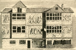 Stare domy dawniej przy Bankside, ok. 1878 r. autorstwa Unbekannt