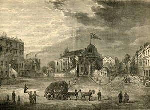 Stary kościół Kensington, około 1750, c1876. autorstwa Unbekannt