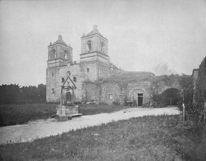 Stara misja hiszpańska, San Antonio, Teksas, c1897. autorstwa Unbekannt