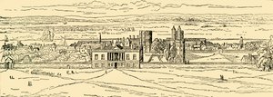 Stary Widok Pałacu w Greenwich. Po Hollar., c1878. autorstwa Unbekannt