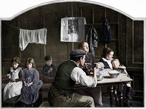 Stary pokój w Slumland, Londyn, ok. 1900 1901 autorstwa Unbekannt