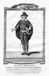 Oliver Cromwell, angielski przywódca wojskowy i polityk, 1706 autorstwa Unbekannt
