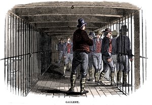 Na pokładzie więziennego kadłuba, 1848 autorstwa Unbekannt