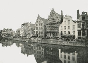 Na Bank of the Scheldt, Gandawa, Belgia, 1895. autorstwa Unbekannt