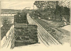 Na murach Berwick, Patrząc przez Tweed, 1898. autorstwa Unbekannt