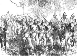 W marszu z Elminy, ok. 1880 autorstwa Unbekannt