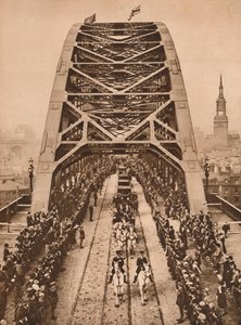 Otwarcie nowego mostu Tyne przez króla Jerzego V, Newcastle-upon-Tyne, 10 października 1928 1935 autorstwa Unbekannt