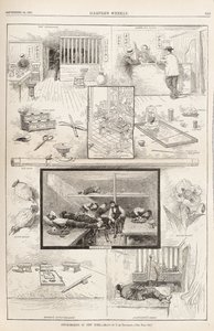 Palenie opium w Nowym Jorku Z Harpers Weekly, 24 września 1881, 1881 autorstwa Unbekannt