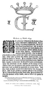 Order Lordów i Gmin dotyczących broni, 16431644, 1893 autorstwa Unbekannt