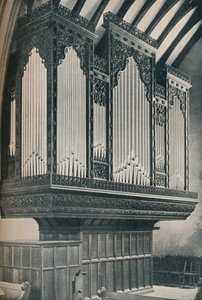 Organy w kościele parafialnym Towyn, ok. 1910 r. autorstwa Unbekannt
