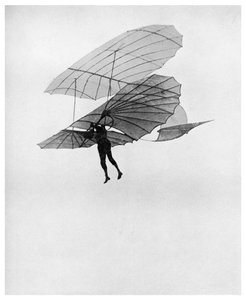 Otto Lilienthal wykonuje jeden ze swoich ostatnich lotów, 1896 1956 autorstwa Unbekannt