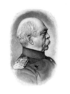 Otto von Bismarck, niemiecki mąż stanu, 1885 autorstwa Unbekannt