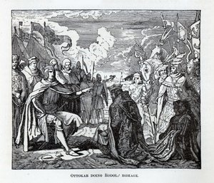 Ottokar składa hołd Rudolfowi, 1882 r autorstwa Unbekannt