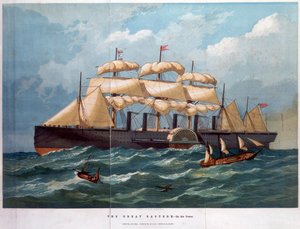 PSS Great Eastern nad oceanem, 1858 autorstwa Unbekannt