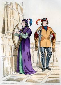 Strona i trubadur z XIII wieku, 1882-1884 autorstwa Unbekannt