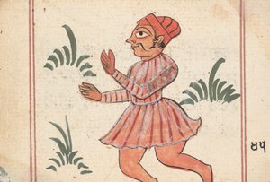 Strona z Księgi Wróżb, ca. 1800. autorstwa Unbekannt