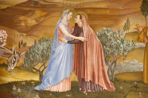 Malowidło w kościele Nawiedzenia w Ein Kerem: Nawiedzenie, Ein Kerem, Izrael autorstwa Unbekannt