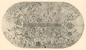Malowidło na suficie Sali Sprawiedliwości, nr 3, 1907. autorstwa Unbekannt