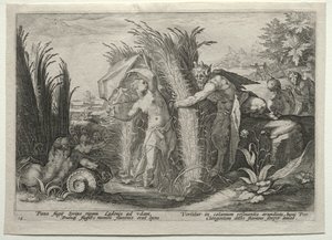 Pan w pogoni za Syrinx, c. 1589. autorstwa Unbekannt