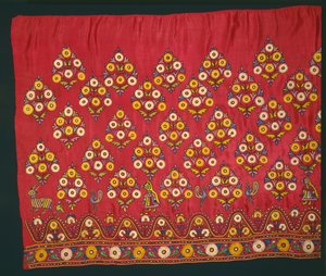 Panel na spódnicę Ghagra, koniec XIX lub początek XX wieku. autorstwa Unbekannt