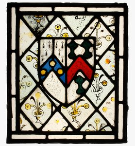 Panel z Heraldyczną Tarczą Johnsona, Brytyjczycy, ok. 1930 r. 1500. autorstwa Unbekannt
