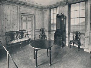 Pokój wyłożony boazerią, data około 1740, z meblami głównie z okresu królowej Anny, 1927 autorstwa Unbekannt