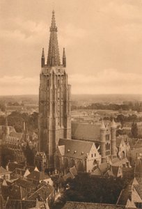 Panorama i kościół Notre-Dame, ok. 1928 autorstwa Unbekannt