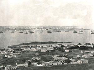 Panorama ze wzgórza, Montevideo, Urugwaj, 1895. autorstwa Unbekannt
