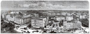 Panorama Chicago ze szczytu ratusza, USA, 1871 r. autorstwa Unbekannt