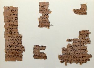 Fragmenty papirusów, koptyjski, VII wiek. autorstwa Unbekannt