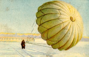 Lądowanie na spadochronie, 1932. autorstwa Unbekannt