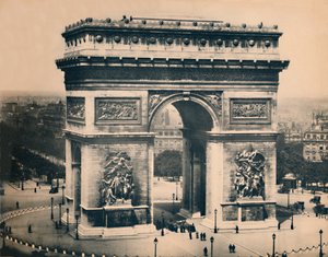 Paryż. - Łuk triumfalny. -LL, ok. 1910. autorstwa Unbekannt
