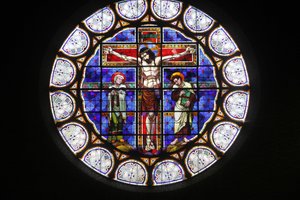 Paryż, Francja Witraż do kościoła Notre-Dame-du-Rosaire, Paryż, Francja autorstwa Unbekannt